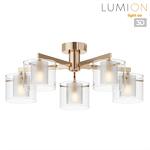 Превью фото №1  Люстра LUMION 6587/5C MODERNI LN26 133 золото/прозрачный, металл/стекло Люстра потолочная E14 5*40W 220V VERDI