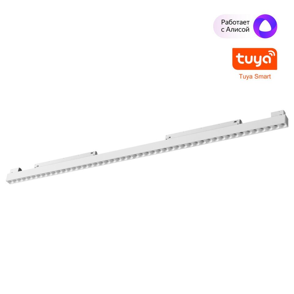 Фото №6  NOVOTECH 359638 SHINO NT25 000 белый Трековый низковольт. св-к диммир. со сменой цв.температуры, пульт ДУ/Tuya Smart Life IP20 LED 45W 48V 3000-6000K FLUM