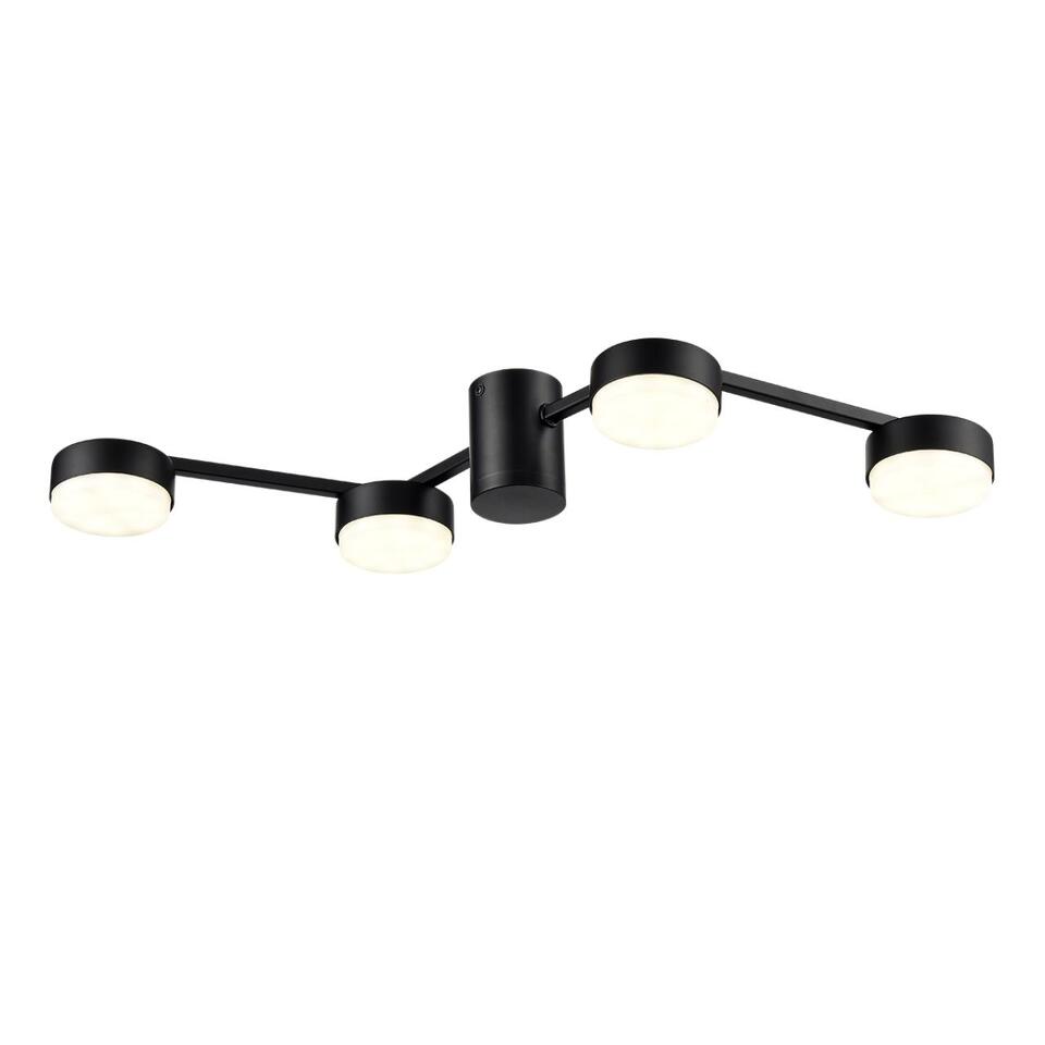 Фото №7  Люстра LUMION 8187/4C COMFI LN26 249 черный, металл Люстра потолочная LED GX53 4*7W 220V SANATA