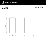 Превью фото №2  Крючок WHITECROSS Cubo CU2410CP (медь)