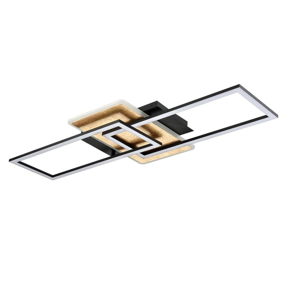 Фото №8  LUMION 8021/90CL LEDIO LN24 000 черный/золотой, металл/акрил Потолочный светильник LED 90W  3000/4000/6500К 220V GOLDY