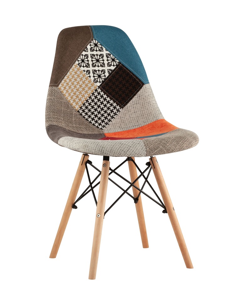 Фото №10  Стул Eames DSW пэчворк