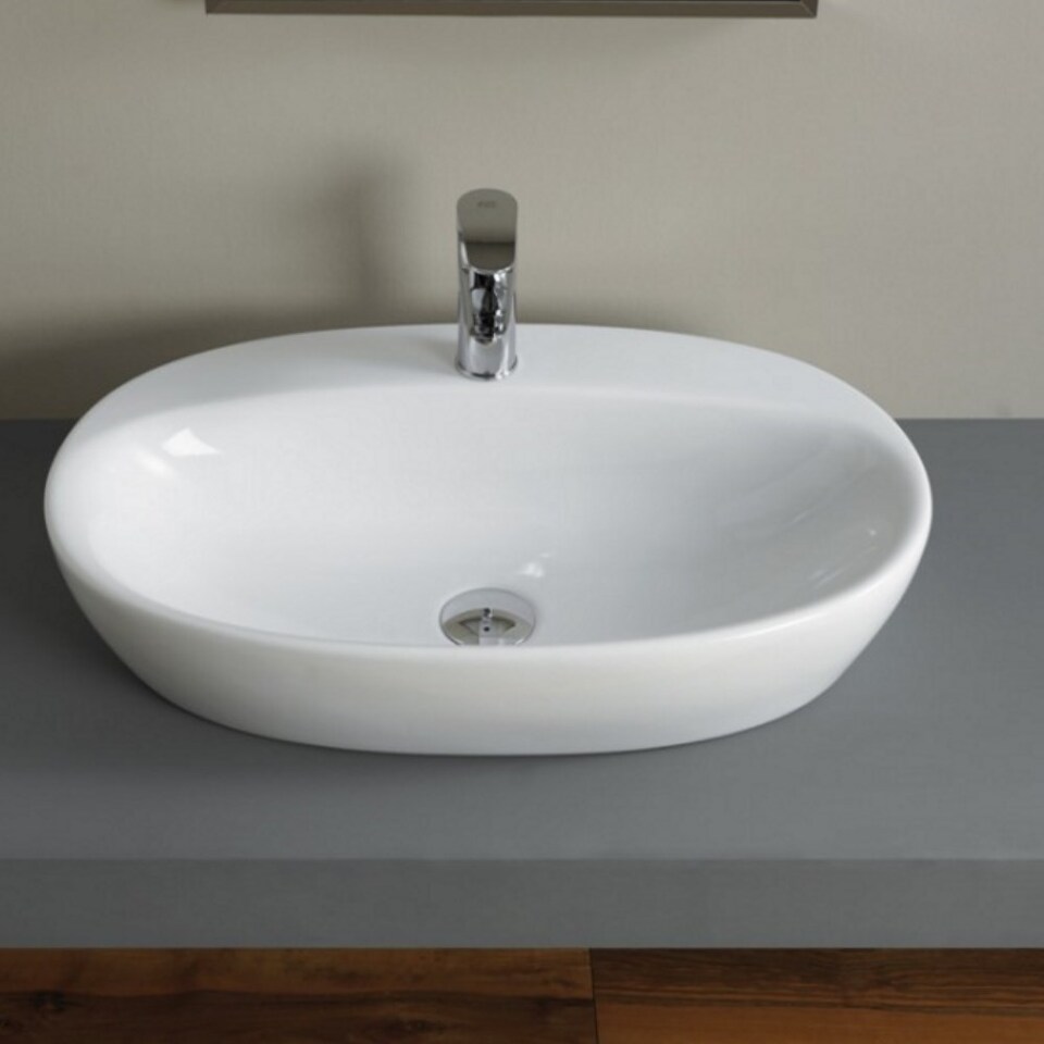 Фото №3  Раковина 41042 Althea Star раковина накладная 65x39,5 см  Матовый бежевый Plus-Ton®