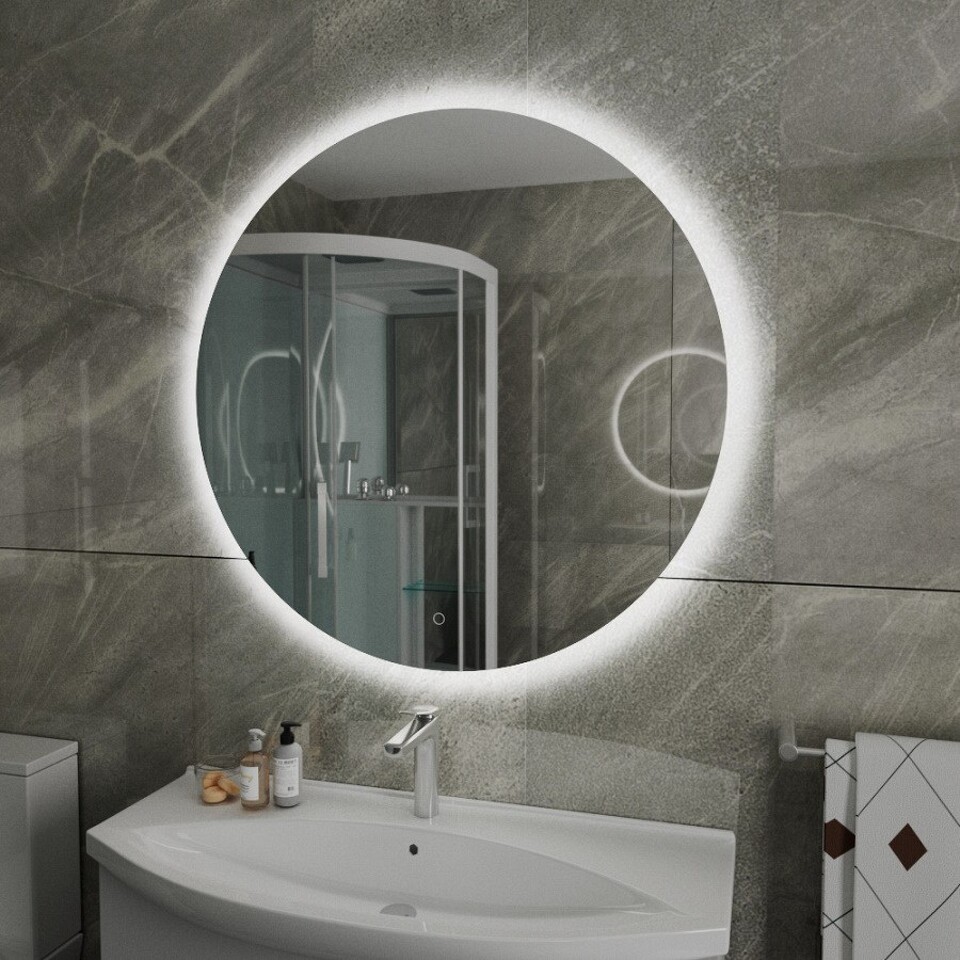 Фото №15  Watersense Зеркало Oreol D80, LED подсветка, сенсор T20242S