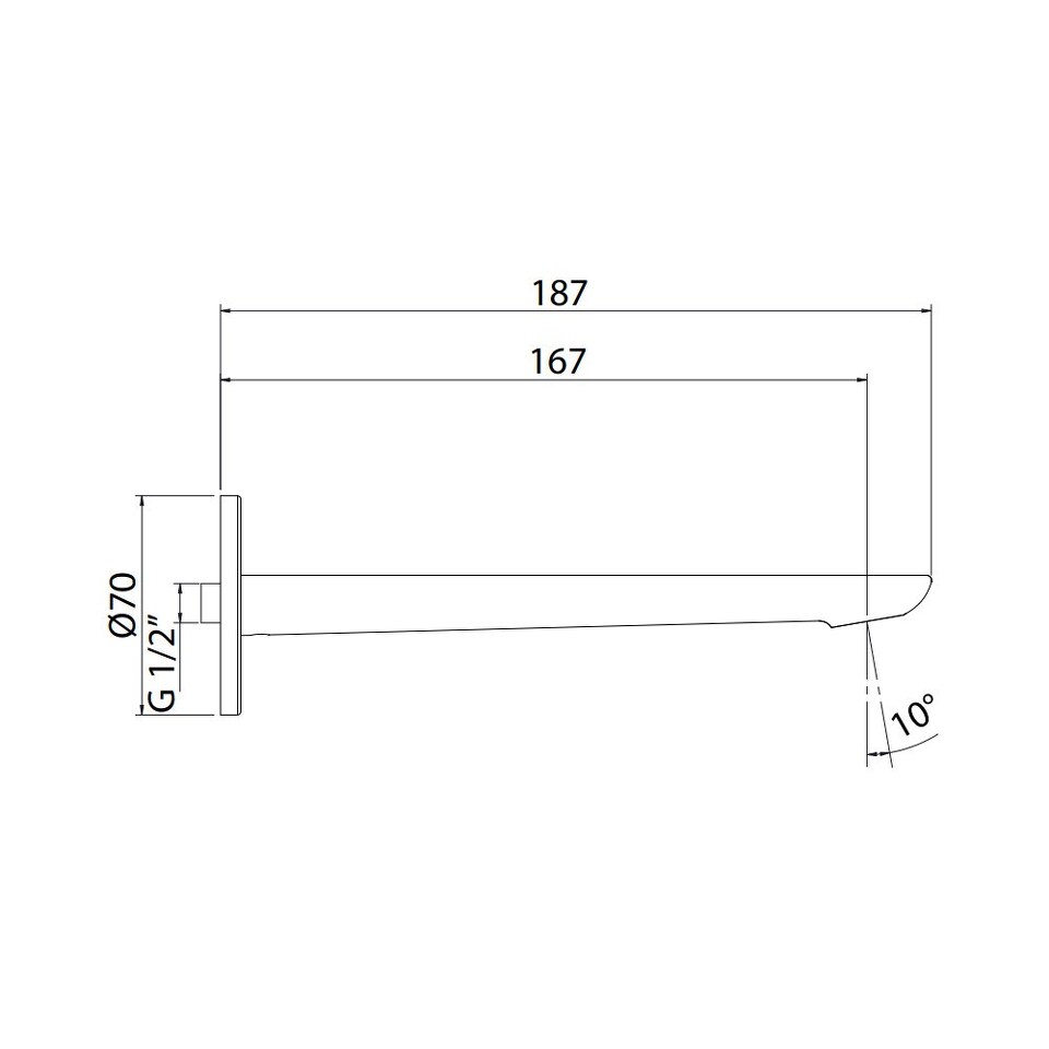 Фото №2  9921Q3XX Palazzani MonteCarlo/Saint-Tropez излив для раковины Сталь шлифованная, PVD 80