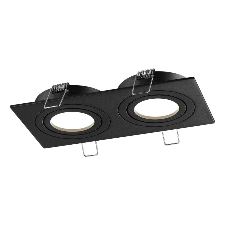 Фото №4  NOVOTECH 371022 WIR NT25 577 черный Светильник встраиваемый поворотный IP20 GU10 2*50W 220-240V MORUS