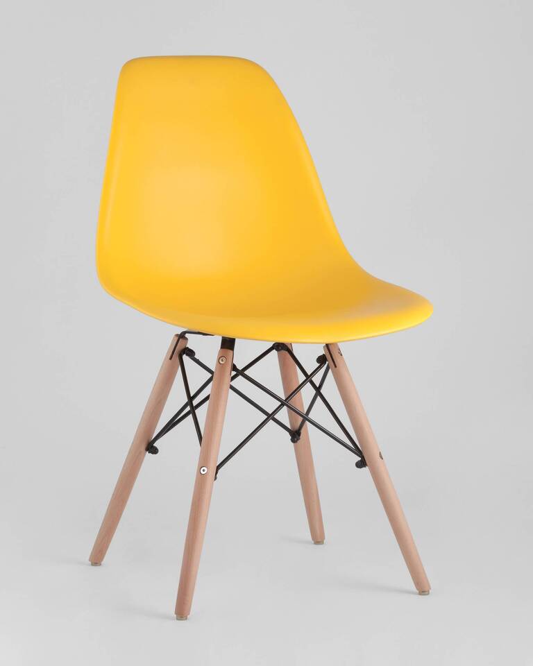 Фото №10  Стул Eames DSW желтый