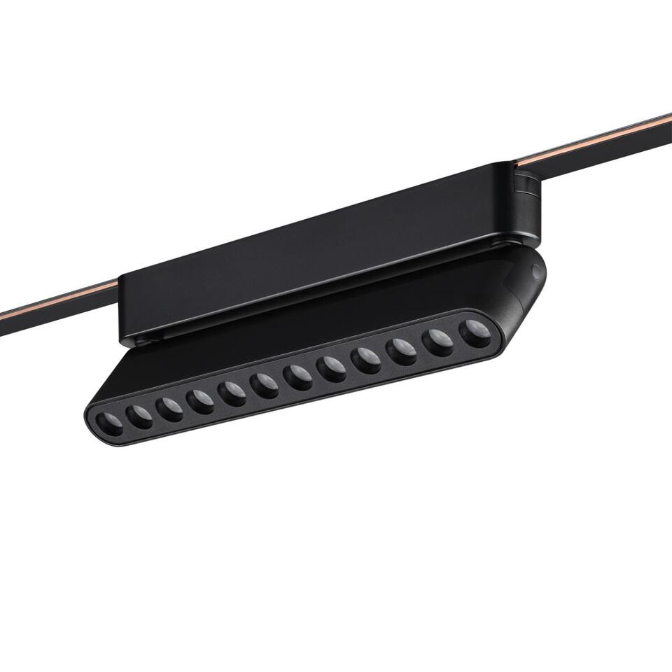 Фото №8  NOVOTECH 359465 SHINO NT24 100 черный Трековый смарт-светильник для низковольтного шинопровода с двумя режимами работы IP20 LED 12W 24V 3000-6000K EASY
