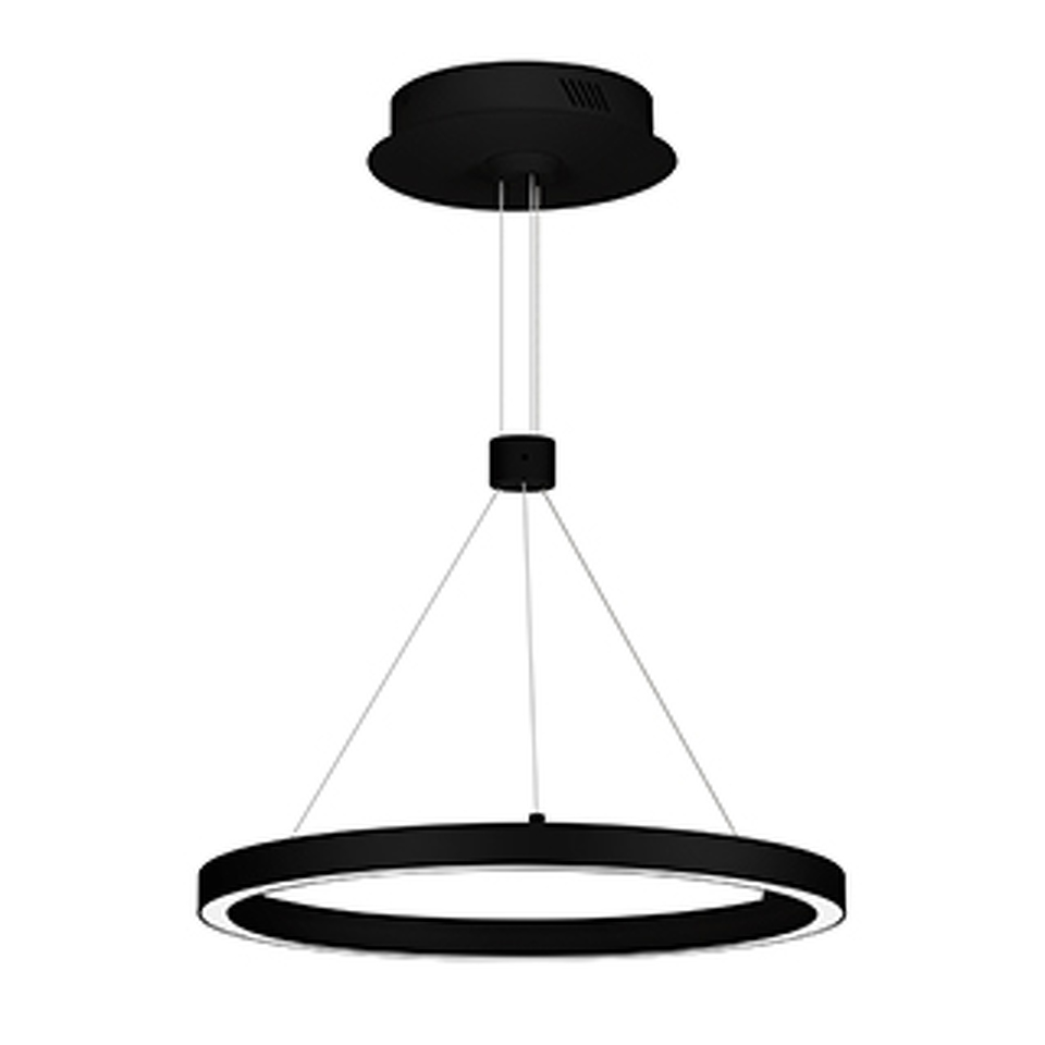 Фото №1  Подвесной светильник Arlight Светильник SP-CONGO-CAN-1-R400-24W Warm3000 (BK, 120 deg, 230V) ( IP20 Металл, 5 лет)