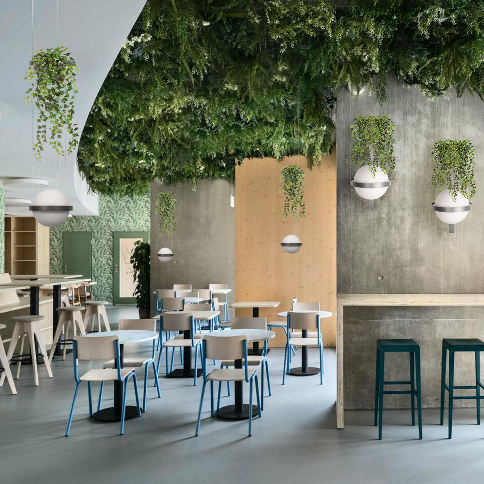 Фото №6  10121W/B Dark grey Настенный светильник LOFT IT Jardin