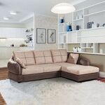Превью фото №4  Диван Top concept Неаполь диван-кровать с шезлонгом, замша