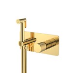 Превью фото №1  Boheme Смеситель гигиенический STICK GOLD SPIRALE
