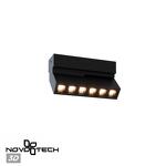 Превью фото №1  NOVOTECH 359759 OVER NT25 396 черный Светильник накладной с перекл. цв. температуры IP20 LED 6W 180-265V 2700К/3200К/4000К EOS