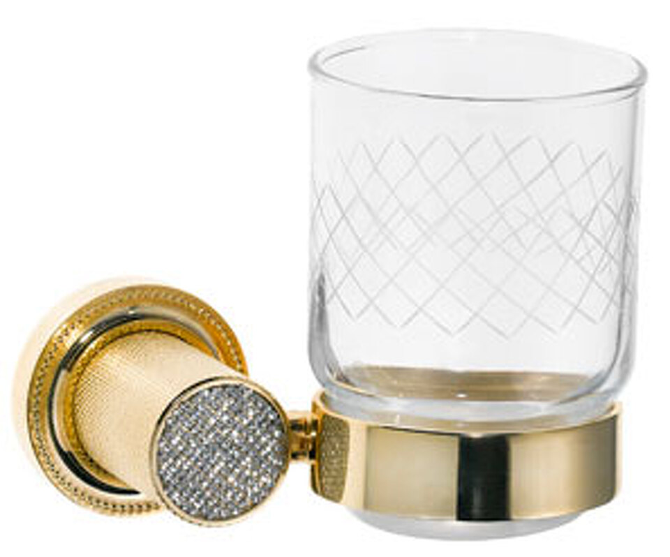 Фото №1  Boheme Стакан настенный ROYALE CRISTAL GOLD