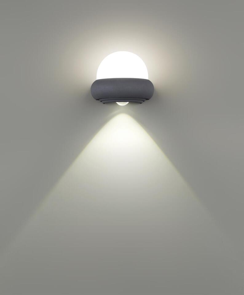 Фото №4  NOVOTECH 358566 STREET NT21 379 темно-серый Ландшафтный настенный светильник IP54 LED 4000K 7W 85-265V CALLE