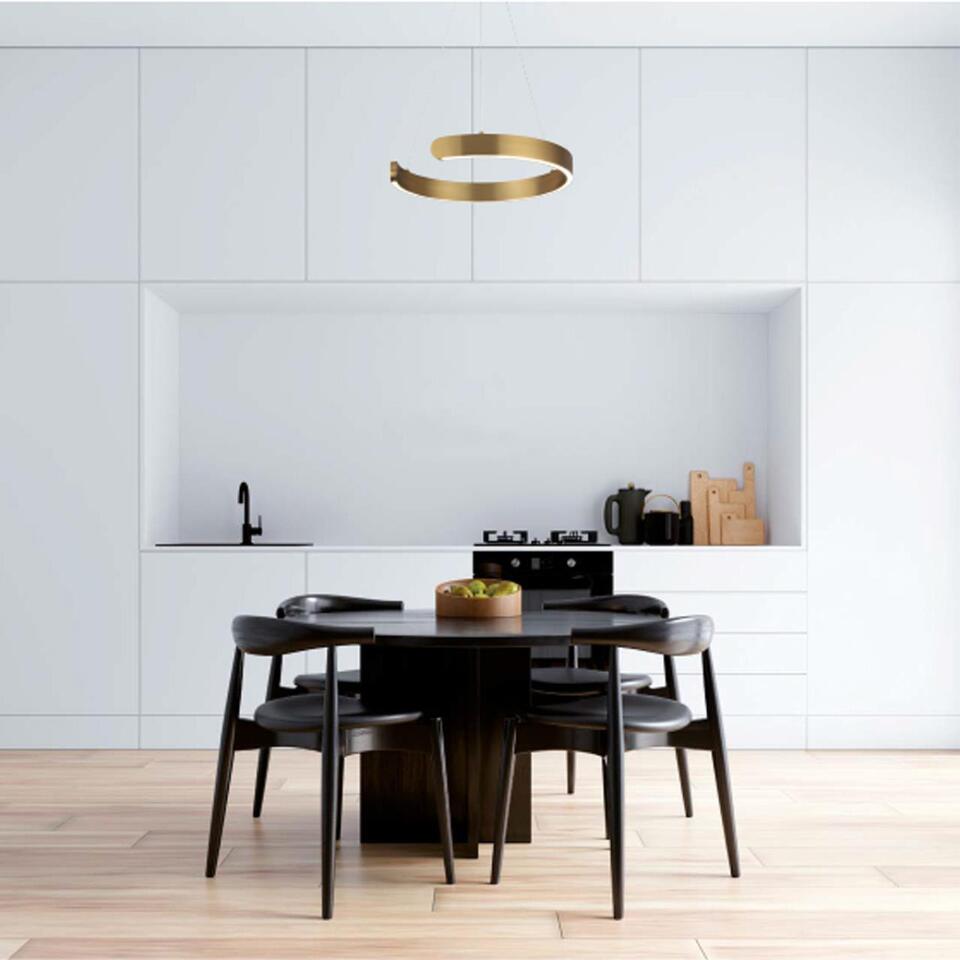 Фото №5  Подвесной светильник LUMION 6535/28L LEDIO LN26 266 латунь Светильник подвесной LED 28W  3000/4000/6000К 220V INDIE