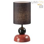 Превью фото №1  Настольная лампа LUMION 8127/1T COMFI LN26 509 коричневый/черный, керамика/текстиль Настольная лампа E27 1*60W 220V OVONA