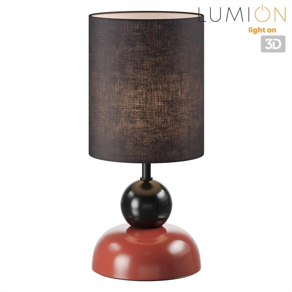 Фото №7  Настольная лампа LUMION 8127/1T COMFI LN26 509 коричневый/черный, керамика/текстиль Настольная лампа E27 1*60W 220V OVONA