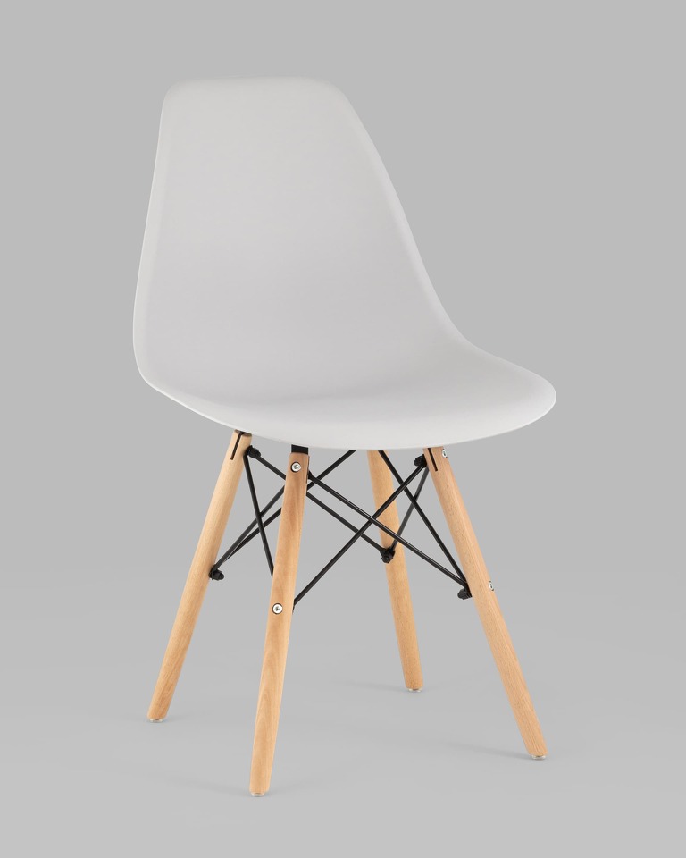 Фото №10  Стул Eames Style DSW светло-серый x4 (разборный каркас)