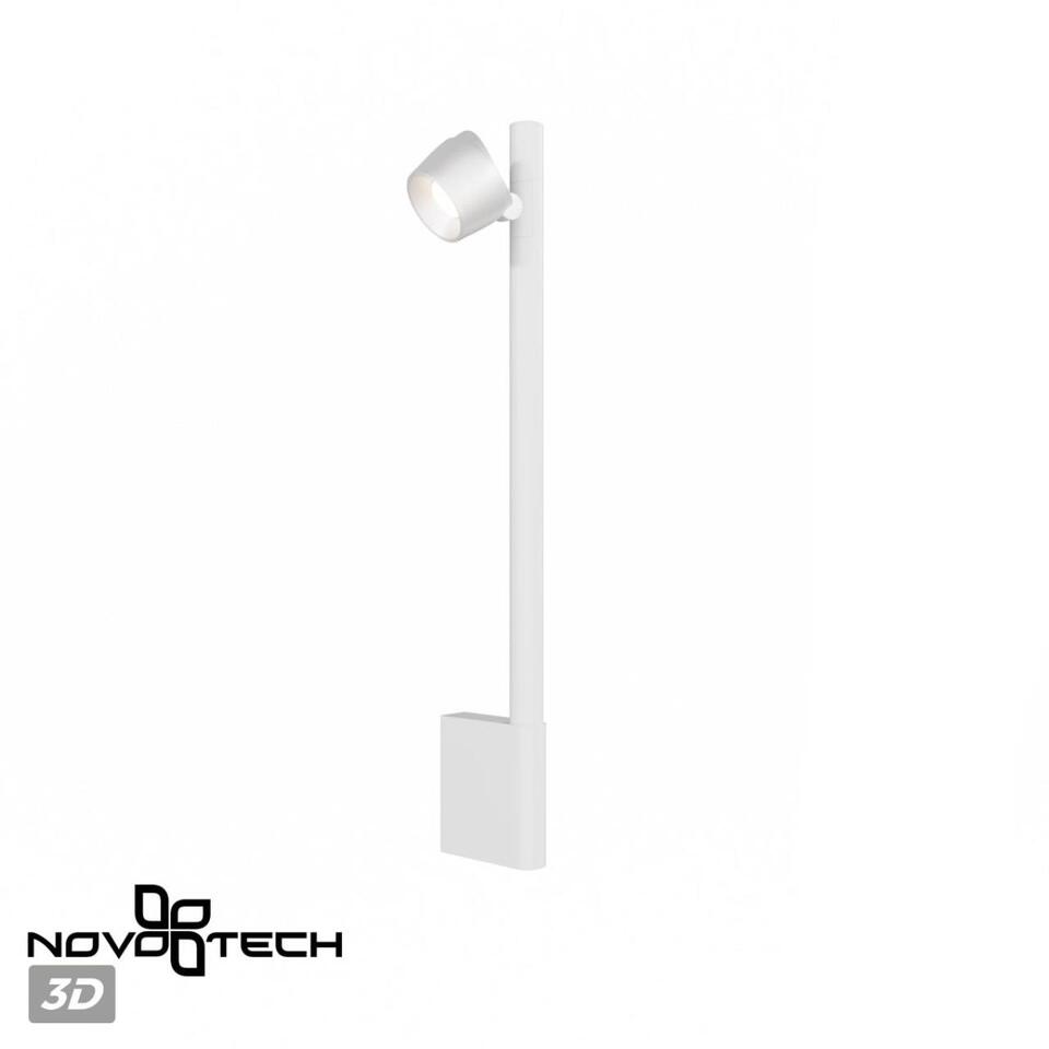 Фото №10  NOVOTECH 359312 OVER NT24 290 белый Светильник настенный диммируемый (выключатель) IP20 LED 7W+7W 4000K 220-240V FERMO