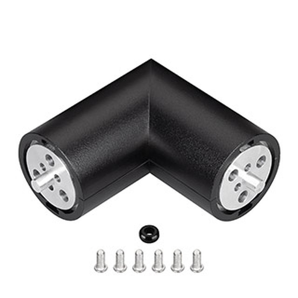 Фото №1  Arlight Соединитель профиля ROUND-D36-360-90 BLACK ( Алюминий)