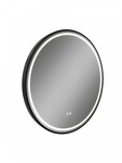 Превью фото №27  Watersense Зеркало Lina Supernova Black D60, LED подсветка, сенсор, антипар T20122