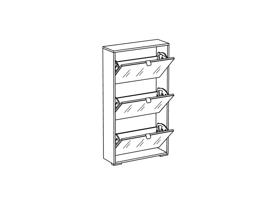 Фото №2  Шкаф OGOGOHOME Шкаф для обуви Reggy 3
