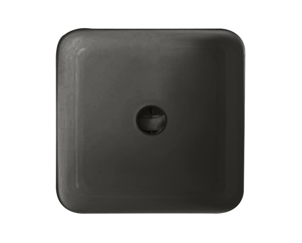 Фото №5  Раковина PKU+ Althea Kuadro+ раковина накладная 40x40  Матовый черный Plus-Ton®