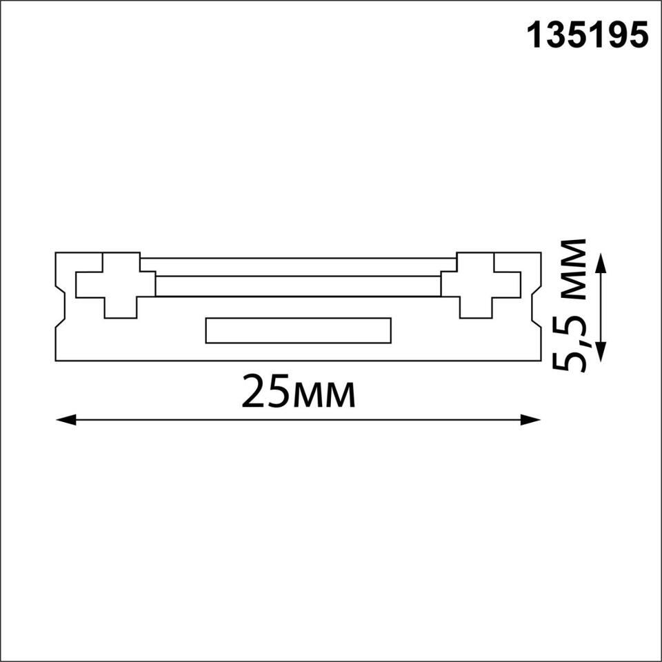 Фото №5  NOVOTECH 135195 SHINO NT23 166 черный Низковольтный накладной шинопровод 2м, заглушки в комплекте IP20 48V SMAL