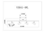 Превью фото №4  Подвесной светильник Светодиодный спот Moderli V5041-4WL Right