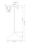 Превью фото №9  Подвесной светильник Подвесной светильник Moderli V2760-1P Sega