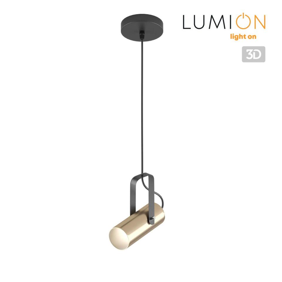 Фото №6  Подвесной светильник LUMION 3714/1 MODERNI LN19 000 золотой, чёрный Подвес GU10 LED 1*5W 220V CLAIRE