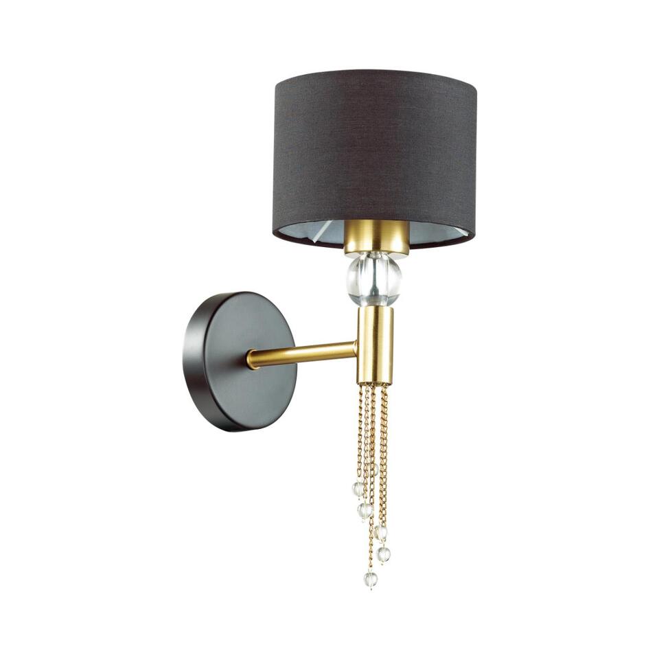 Фото №4  LUMION 4516/1W NEOCLASSI LN26 068 античная латунь, черный Бра E27 60W 220V SANTIAGO