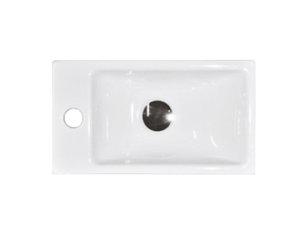 Фото №4  Раковина 40216 Small раковина накладная 22x40,5 см  Белый глянец