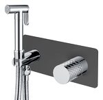 Превью фото №1  Boheme Смеситель гигиенический STICK BLACK DIAMOND CHROME