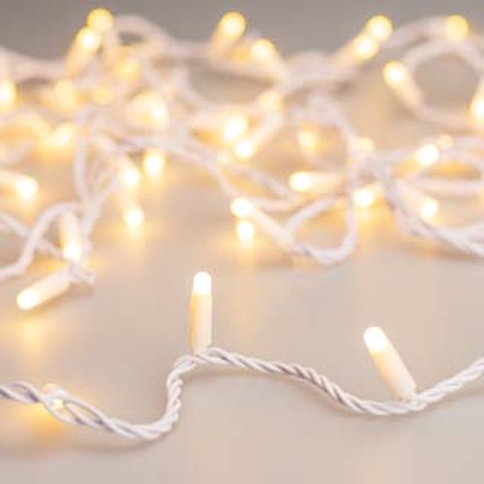 Фото №1  Ardecoled Светодиодная гирлянда ARD-STRING-CLASSIC-10000-WHITE-100LED-MILK-PULSE Warm (230V, 7W) ( IP65)