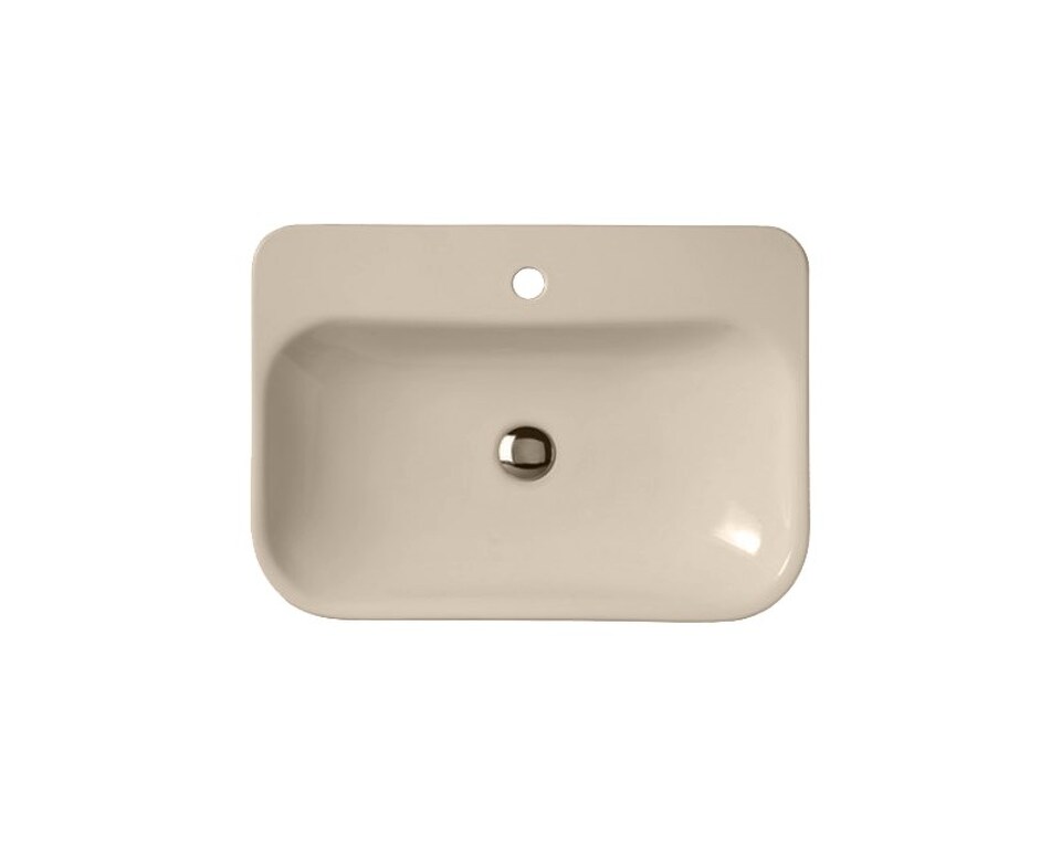 Фото №4  Раковина 41845 Althea Diva раковина накладная / подвесная 65x46 см  Матовый бежевый Plus-Ton®