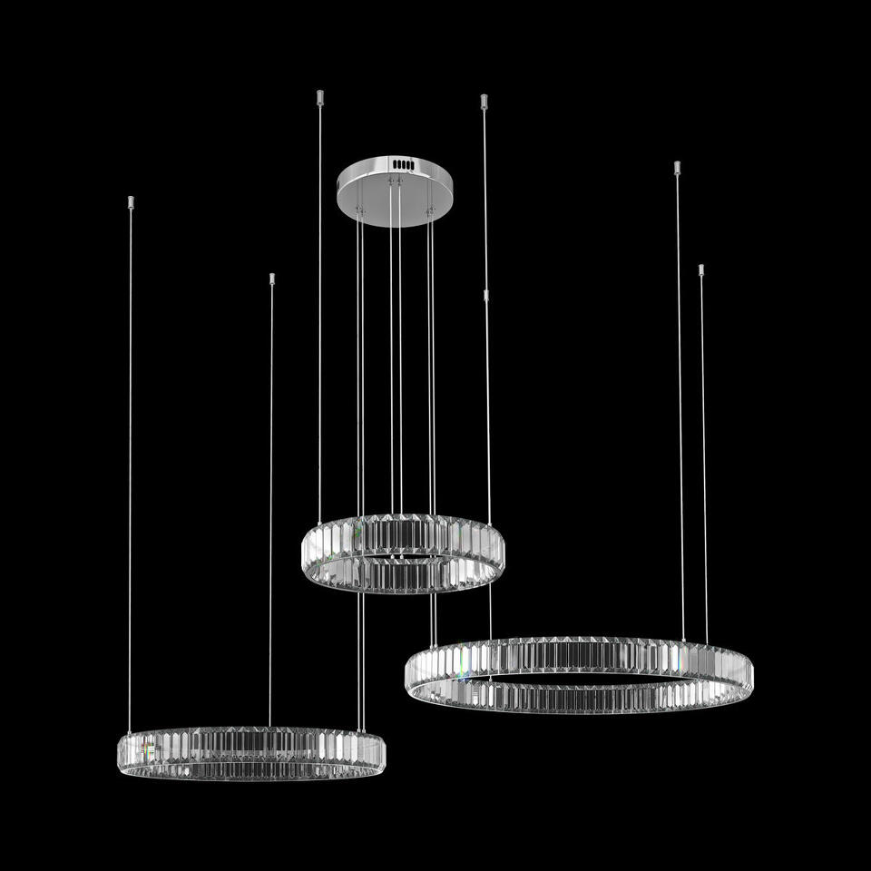 Фото №4  Подвесной светильник 10135/3 Chrome Подвесной светильник LOFT IT Crystal ring