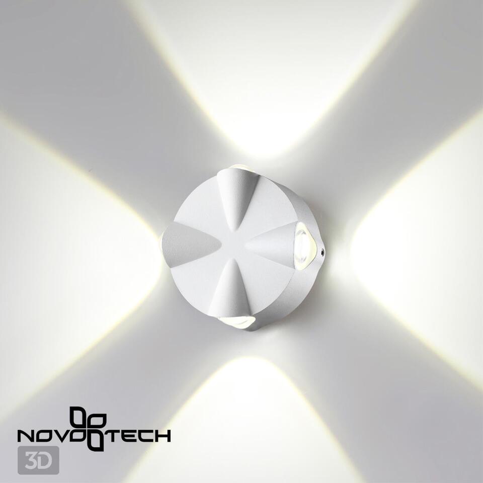 Фото №5  NOVOTECH 358938 STREET NT22 372 белый Светильник ландшафтный светодиодный IP54 LED 4000К 4W 85-265V CALLE