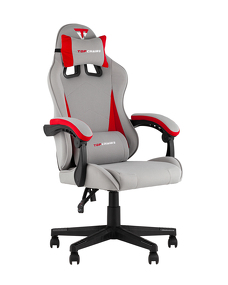 Фото Кресло спортивное TopChairs Phantom ткань серо-красный