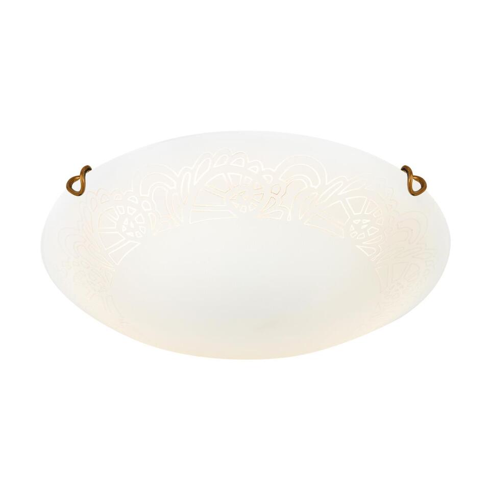 Фото №6  SONEX 7602/BL SNOK SN 000 Светильник стекло/белое/золото LED 24Вт 4000K D300 IP20 AMMONITE