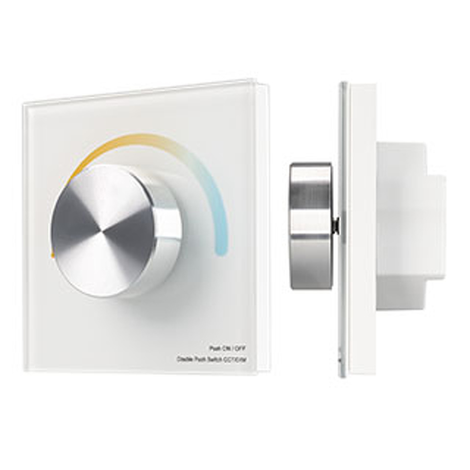 Фото №1  Arlight Панель SMART-P2-MIX-G-IN White (3V, Rotary, 2.4G) ( IP20 Пластик, 5 лет)