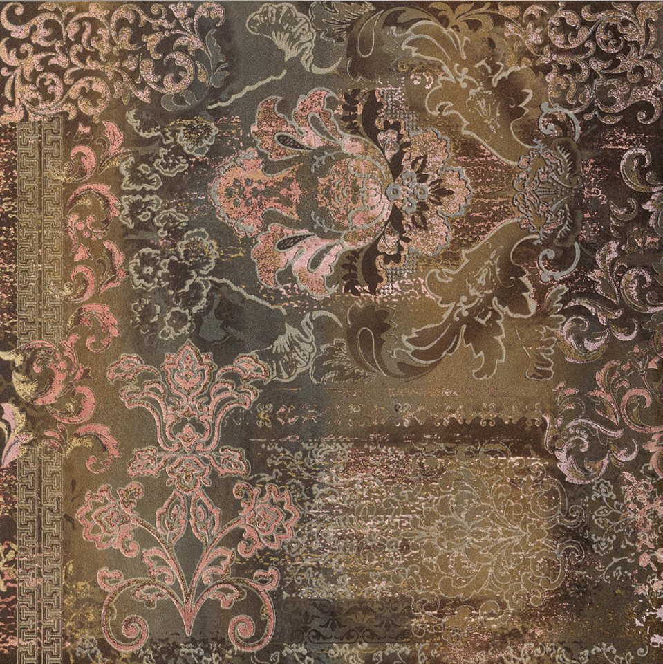 Фото №1  Плитка ASCOT Декор INS.SILK STEELWALK RUST 59,5X59,5