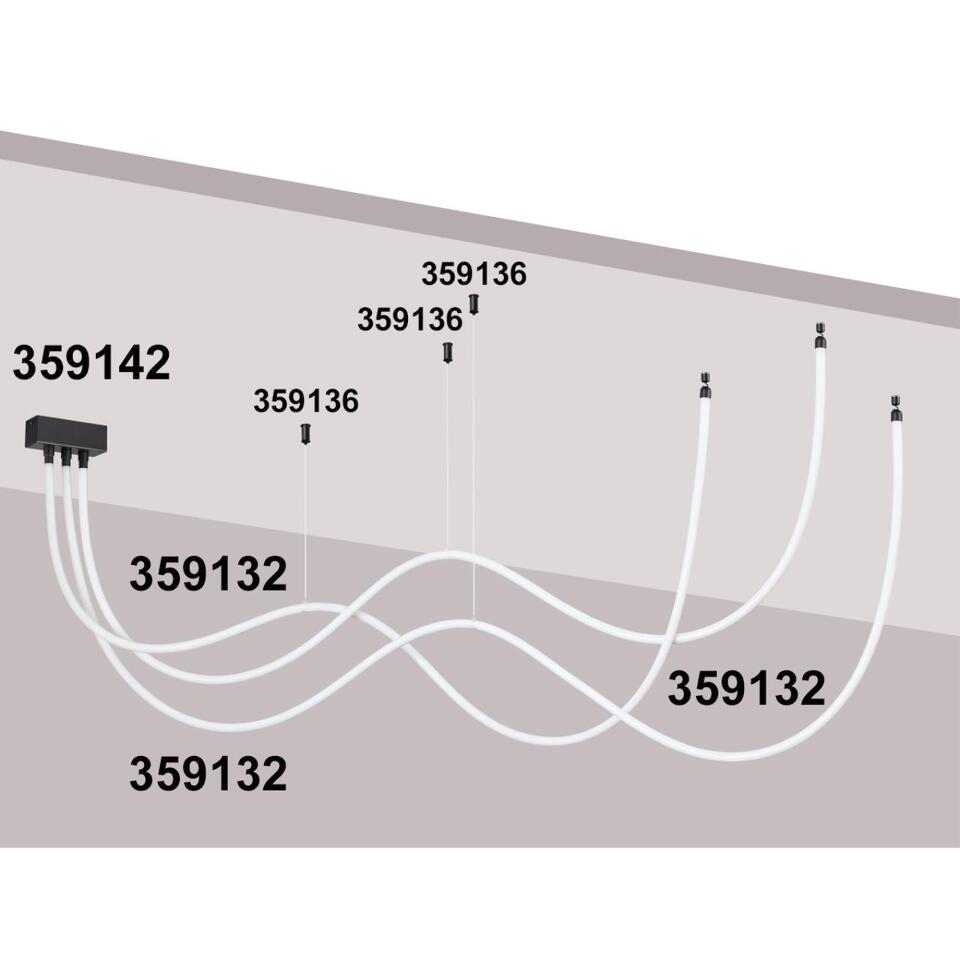 Фото №6  Подвесной светильник NOVOTECH 359132 KONST NT23 068 черный Светильник светодиодный IP20 LED 3000K 38W 170-265V 3800Лм RAMO