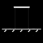 Превью фото №2  Подвесной светильник 10260/5 White Подвесной светильник LOFT IT Sign