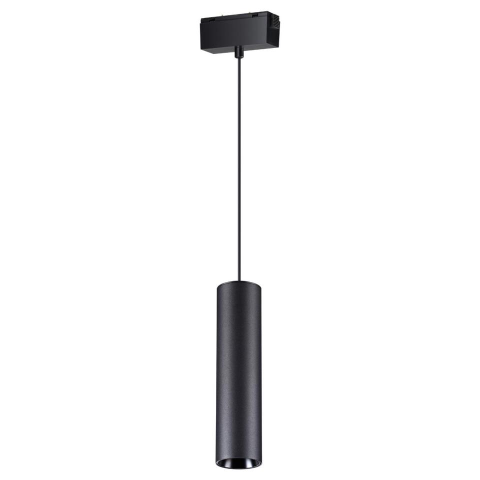 Фото №3  NOVOTECH 358530 SHINO NT21 083 черный Трековый светильник для низковольного шинопровода, длина провода 1м IP20 LED 4000K 15W 48V KIT