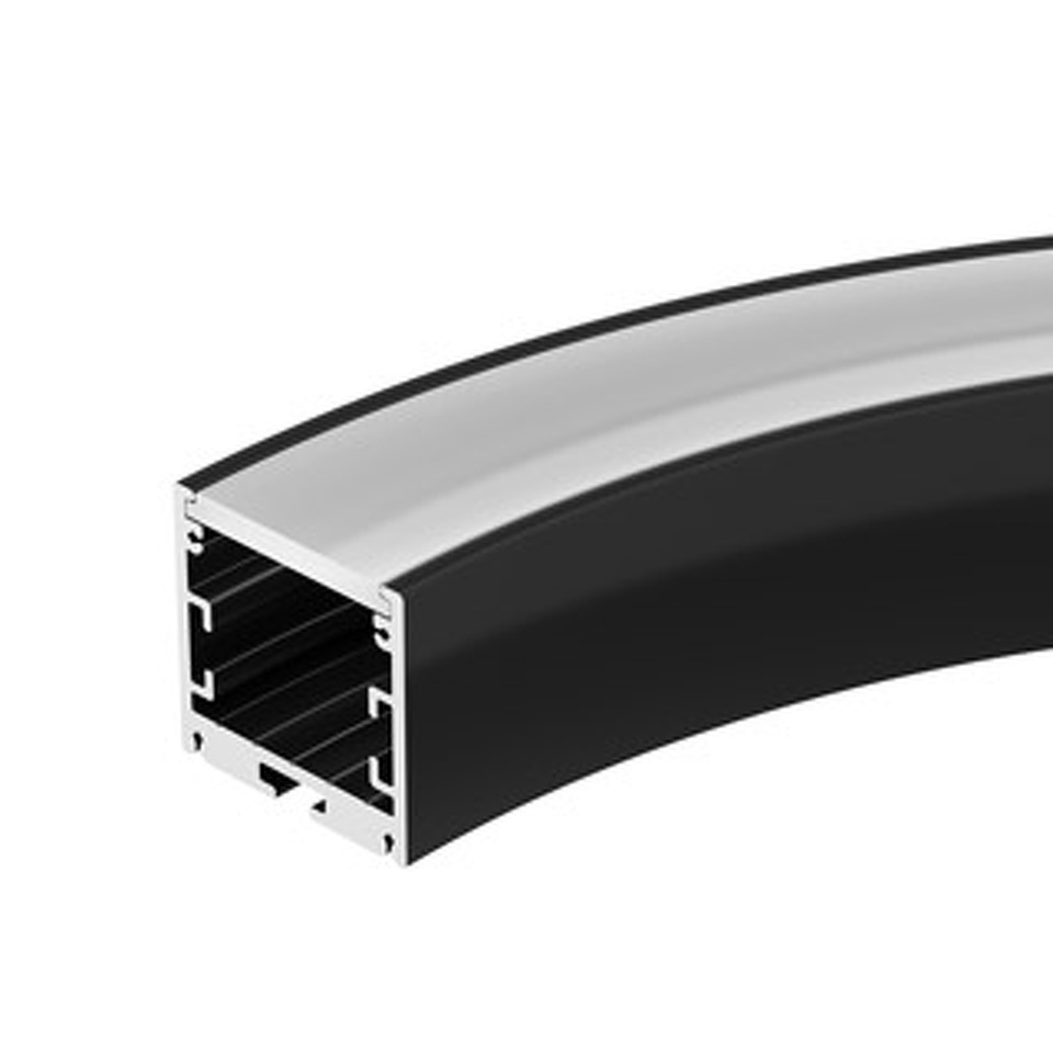 Фото №1  Arlight Профиль SL-ARC-3535-D320-A90 BLACK (дуга 1 из 4) ( Алюминий)