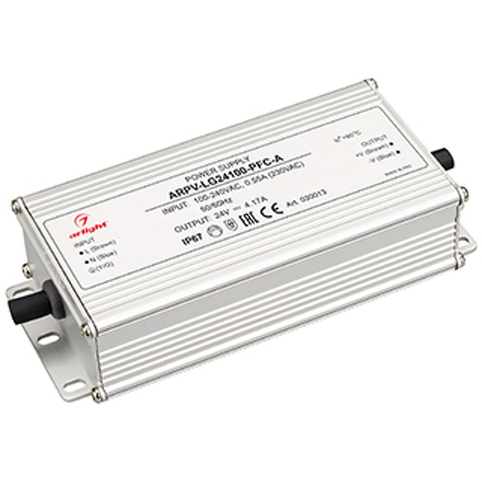 Фото №1  Arlight Блок питания ARPV-LG24100-PFC-A (24V, 4.17A, 100W) ( IP67 Металл, 5 лет)
