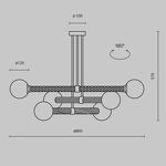 Превью фото №3  Подвесной светильник Подвесной светильник Maytoni MOD287PL-06BS