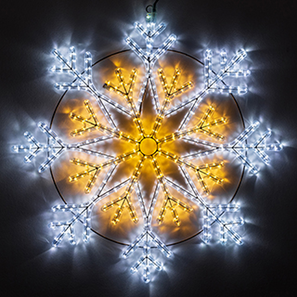 Фото №1  Ardecoled Фигура светодиодная ARD-SNOWFLAKE-M12-900x900-576LED White/Warm (230V, 36W) ( IP65)